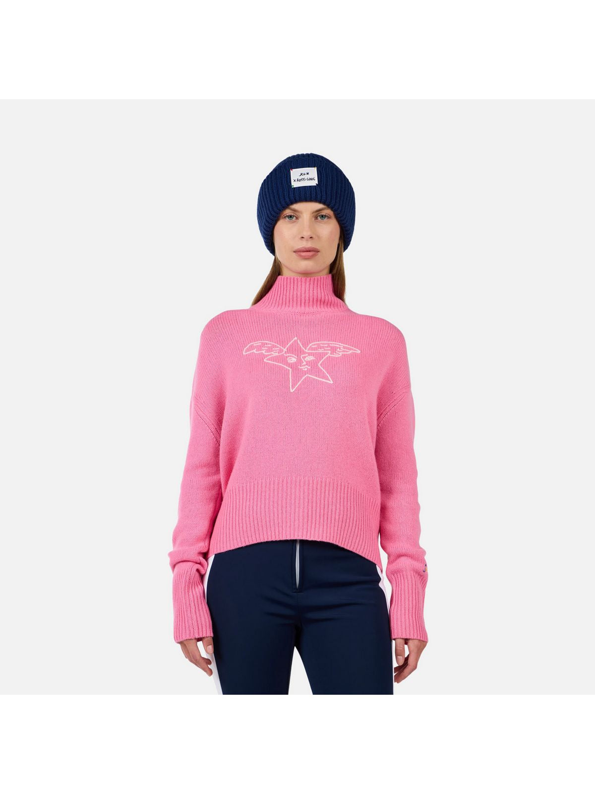 Sweter damski ROSSIGNOL W JCC SNOW ANGELS PULL różowy
