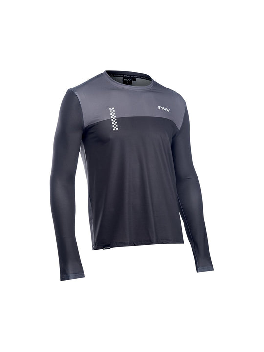 Koszulka rowerowa NORTHWAVE XTRAIL 2 Jersey LS - czarny/szary - Adventure Sports
