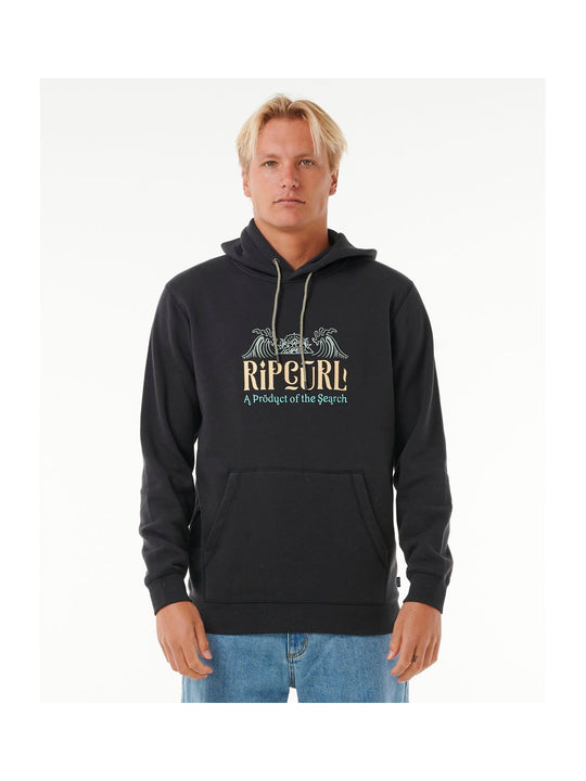 Bluza RIP CURL Down The Line Hooded czarny - Adventure Sports
