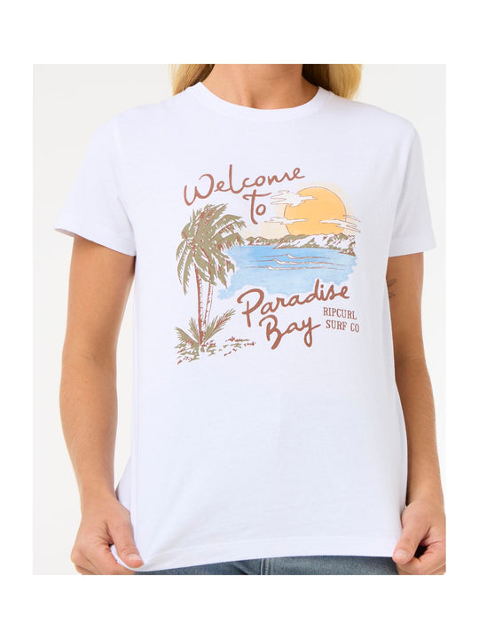 Koszulka RIP CURL Paradise Bay Standard Tee biały
