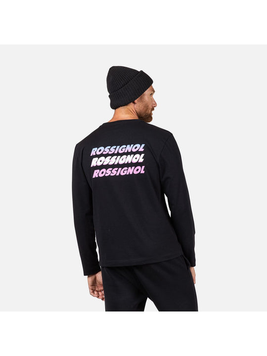 Koszulka męska ROSSIGNOL Long Sleeve Tee czarna
