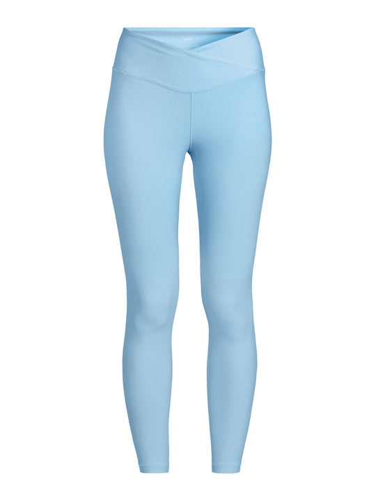 Legginsy treningowe damskie CASALL Overlap High Waist Tights kolor niebieski
