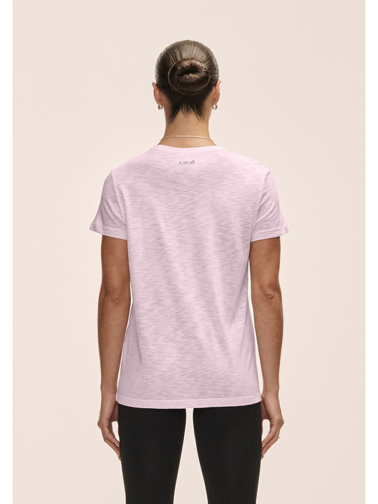 Koszulka damska CASALL Soft Texture Tee kolor różowy
