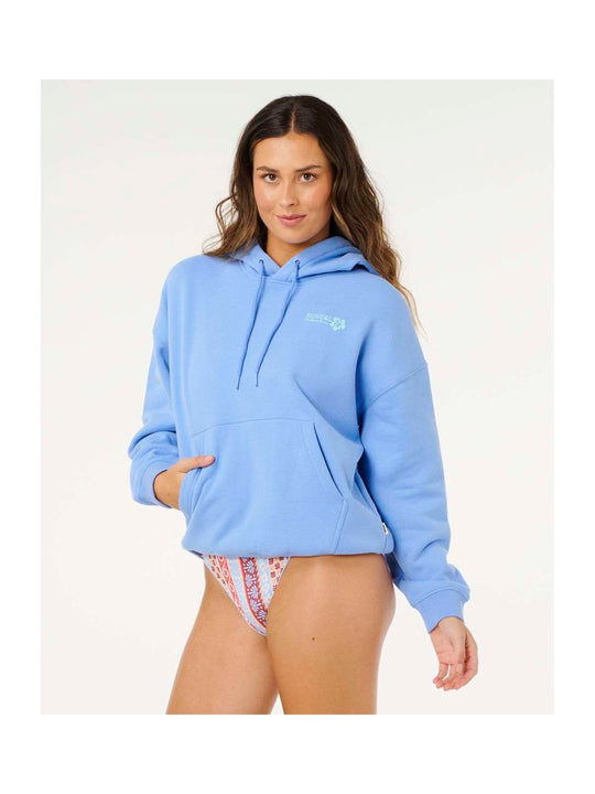 Bluza damska RIP CURL Surf Puff Heritage Hood P/P niebieska
