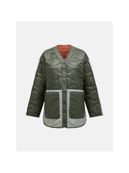Kurtka Peak Performance W Quilted Oversized Liner zielony - Adventure Sports
