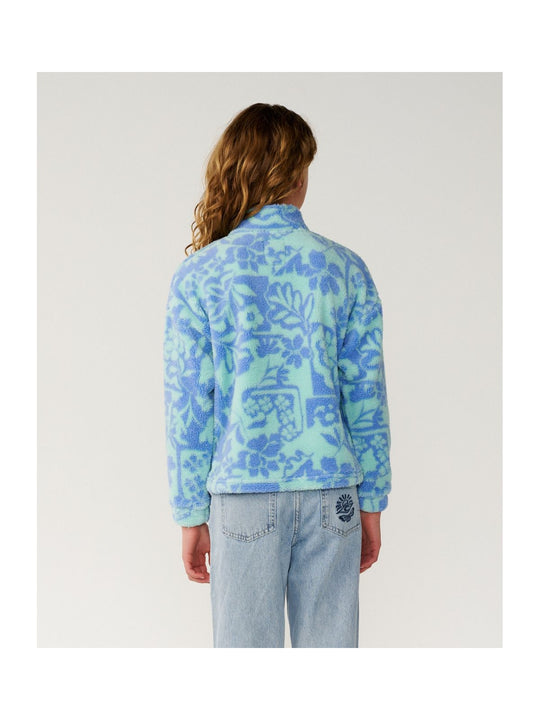 Bluza juniorska RIP CURL Pacific Dreams 1/4 Zip - Girl niebieska

