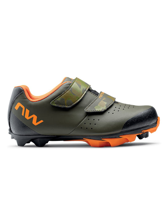 Buty rowerowe NORTHWAVE Origin Junior zielony/pomarańczowy - Adventure Sports
