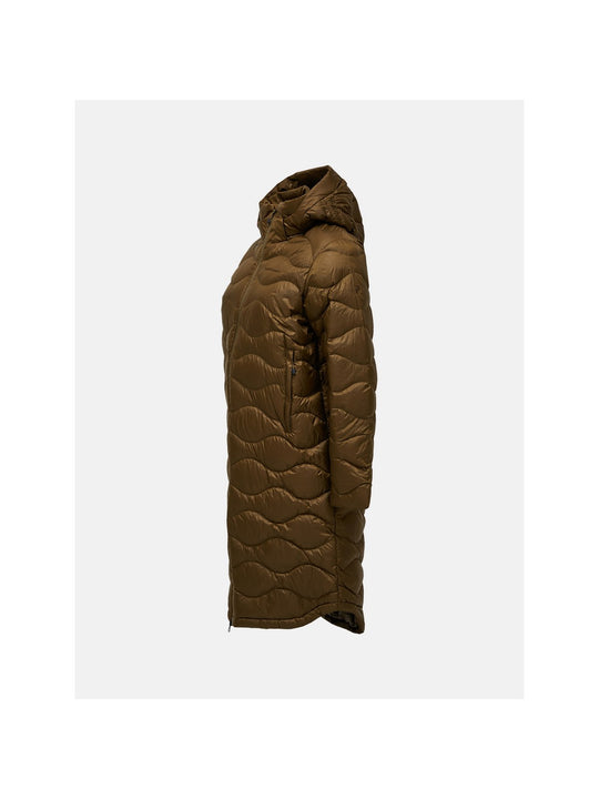 Płaszcz puchowa damski PEAK PERFORMANCE Helium Down Coat brązowy

