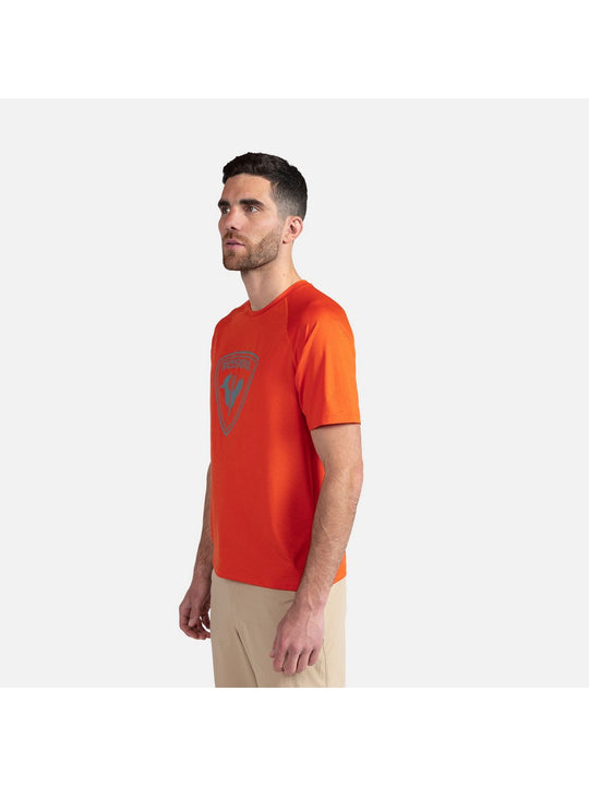 Koszulka treningowa męska ROSSIGNOL Westweg Shield Tee złoty - Adventure Sports
