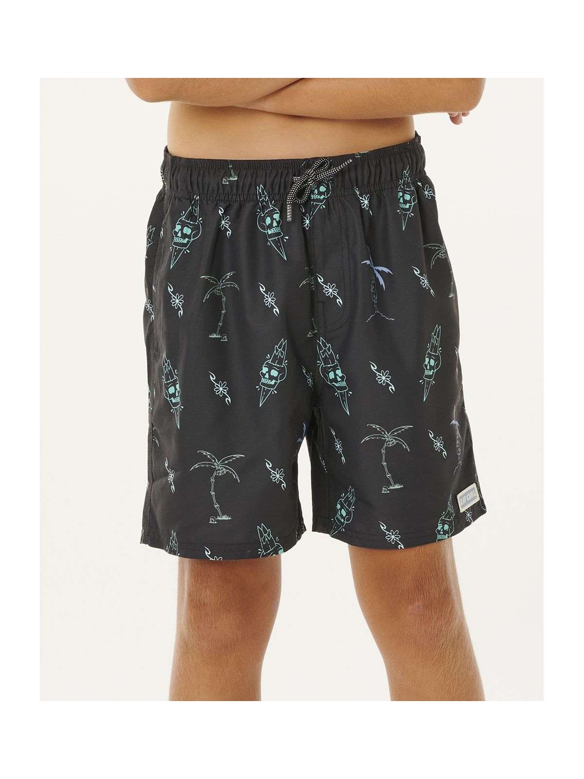 Boardshorty chłopięce RIP CURL Eternal Shred Mesh Volley-Boy czarne