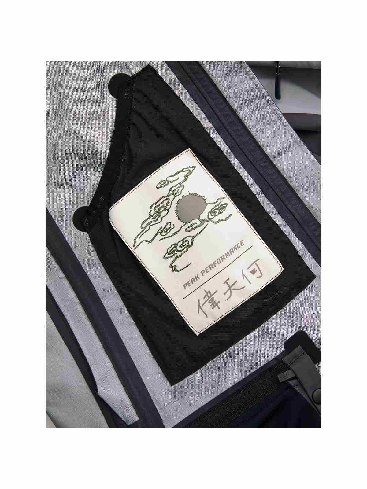 Kurtka narciarska męska PEAK PERFORMANCE WeiTien x PP Ridge Ace HIPE ACE 3L Shell szara