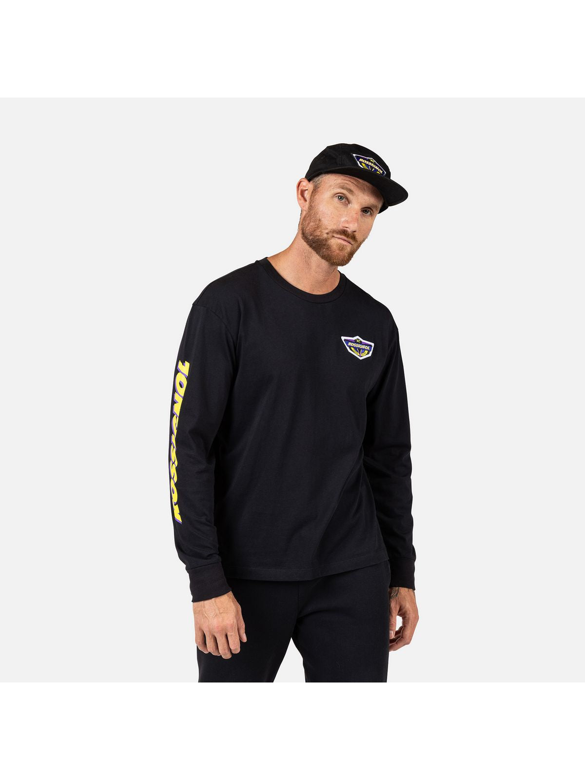 Koszulka unisex ROSSIGNOL SUPER LS TEE czarna