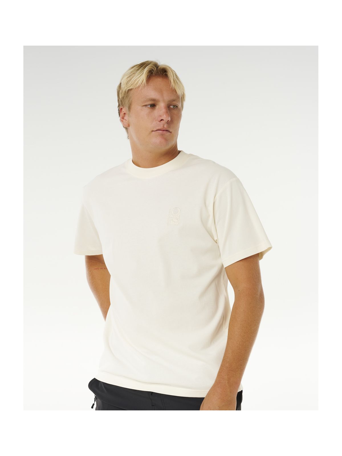 Koszulka męska RIP CURL Search Embroidery Tee biała