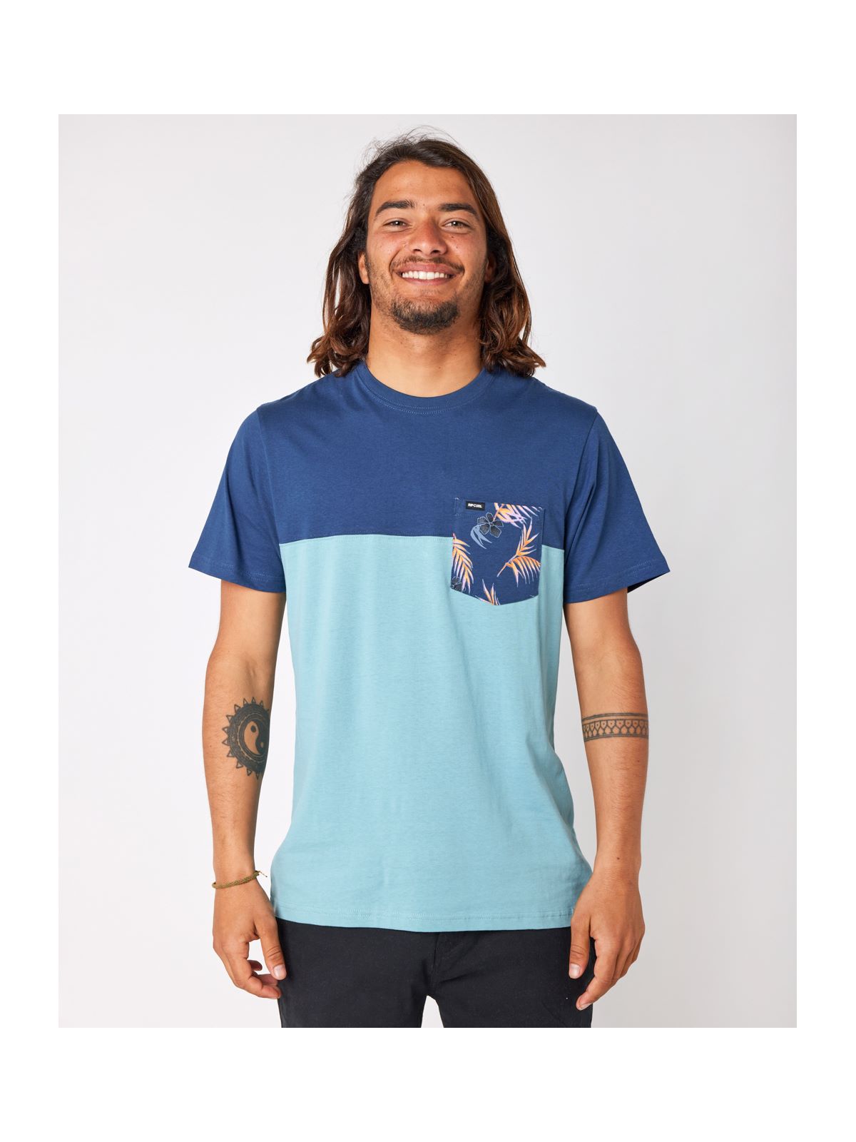 Koszulka RIP CURL Inda Pocket Tee niebieski - Adventure Sports