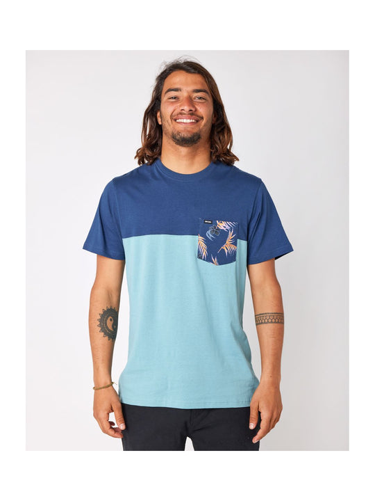 Koszulka RIP CURL Inda Pocket Tee niebieski - Adventure Sports
