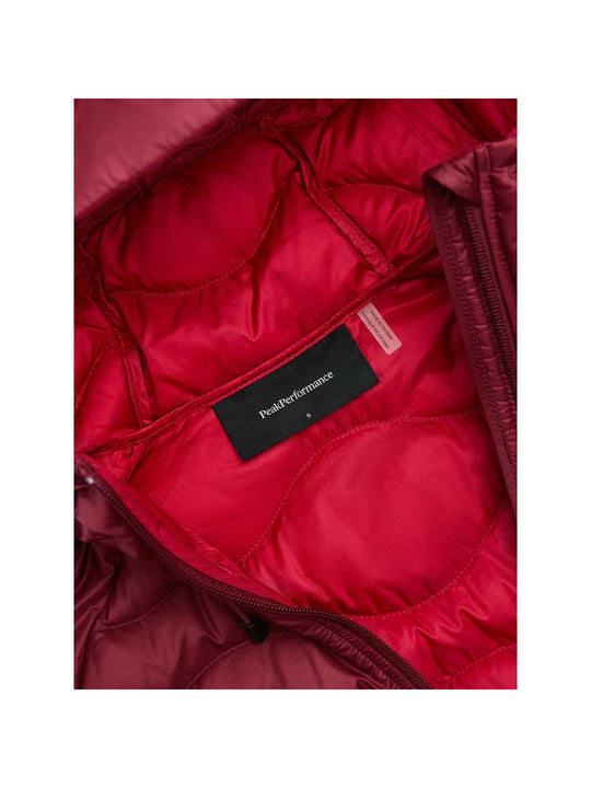 Kurtka PEAK PERFORMANCE Helium Down Hood Jacket Women bordowy
