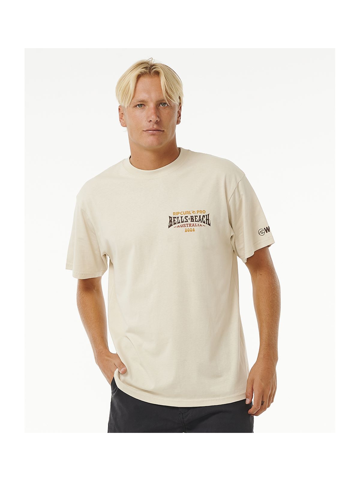 Koszulka RIP CURL Pro 24 Line Up Tee biały - Adventure Sports