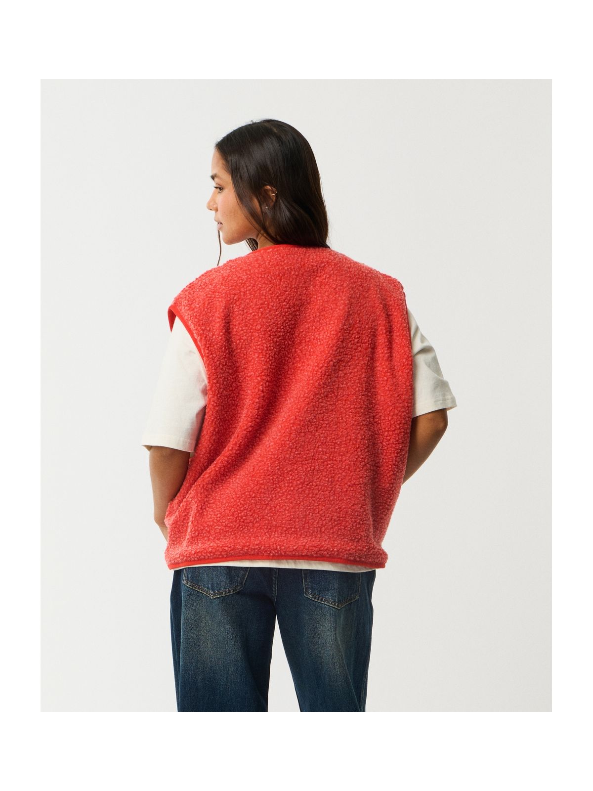 Kamizelka damska RIP CURL Every Day Polar Vest czerwona