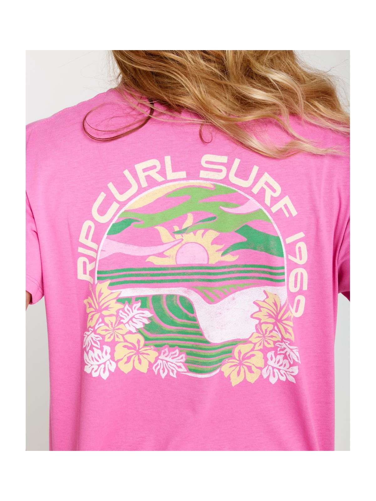 Koszulka damska RIP CURL Molokai Relaxed Tee różowa