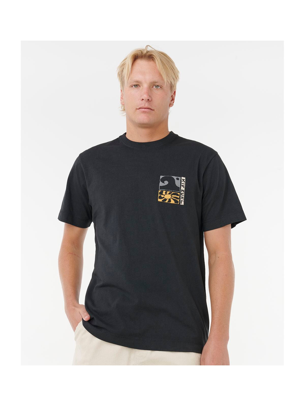 Koszulka RIP CURL AOTS TY WILLIAMS COASTLINE TEE czarna