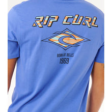 Koszulka męska RIP CURL Fade Out Icon Tee niebieska

