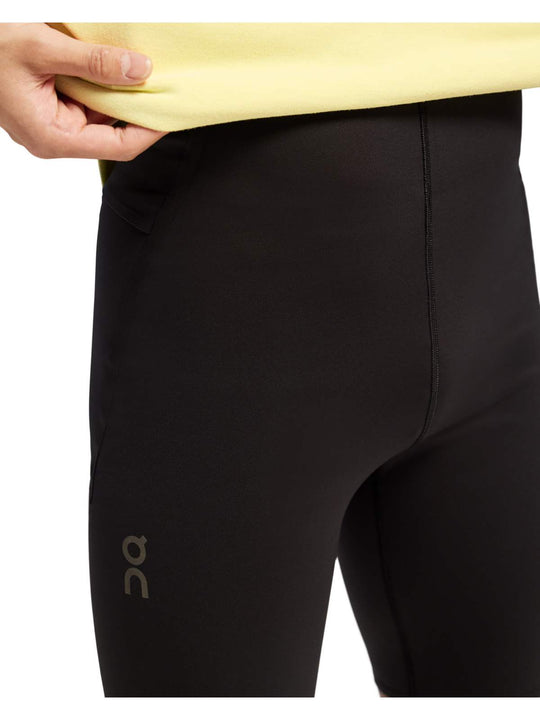 Legginsy męskie do biegania ON RUNNING Active 1/2 Tights czarny - Szorty - Adventure Sports
