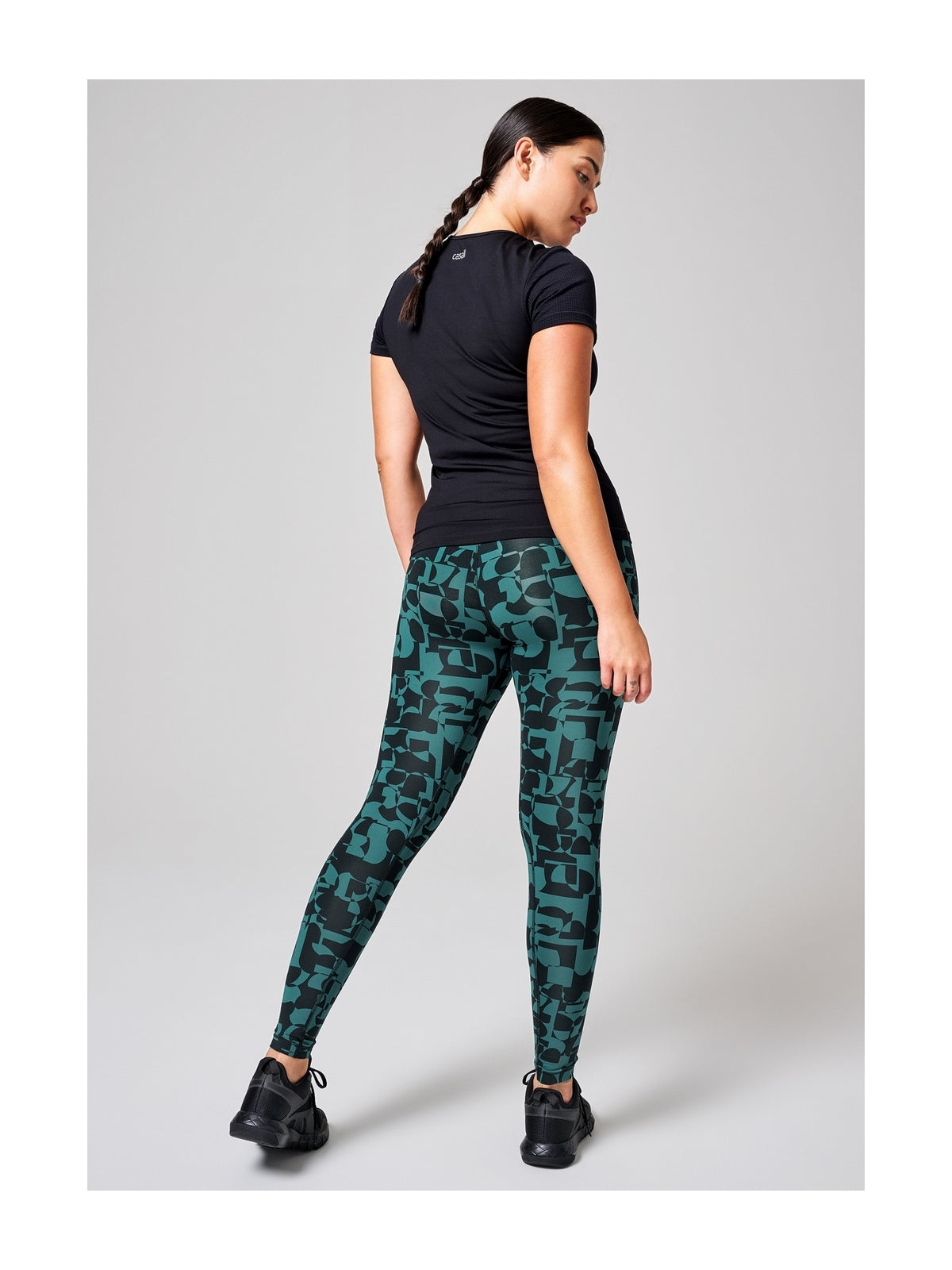 Legginsy CASALL Essential Tights Printed zielony