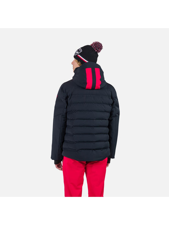 Kurtka z ociepliną syntetyczną męska Rossignol Blackside Puffy Jkt czarny
