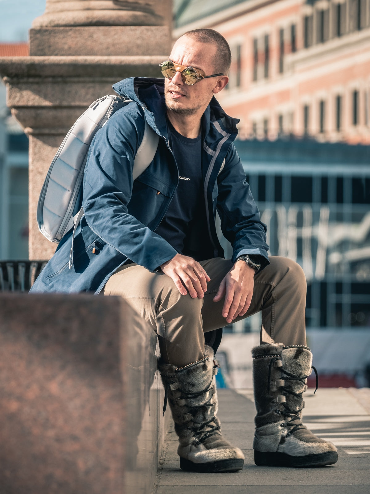 Okulary lifestylowe JULBO VERMONT - biały/niebieski | Spectron Cat 3 - L - Adventure Sports