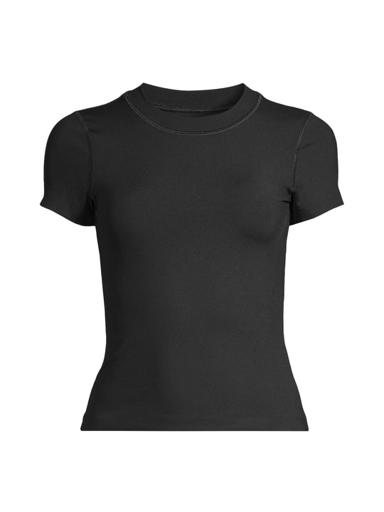Koszulka damska CASALL Defined Rib Tee kolor czarny
