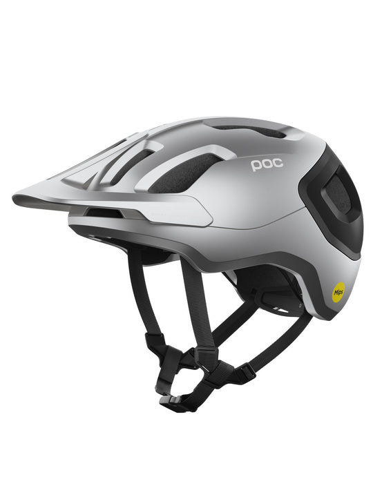 Kask rowerowy POC Axion Race MIPS czarno srebrny mat - Adventure Sports
