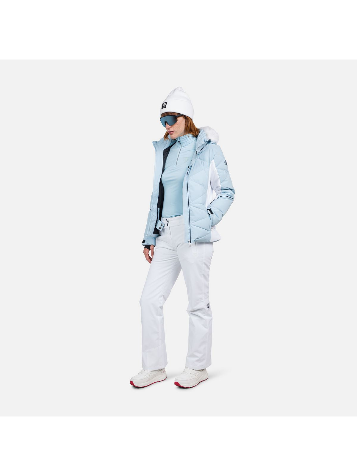Damskie spodnie narciarskie Rossignol W Staci Pant biały - Spodnie - Adventure Sports