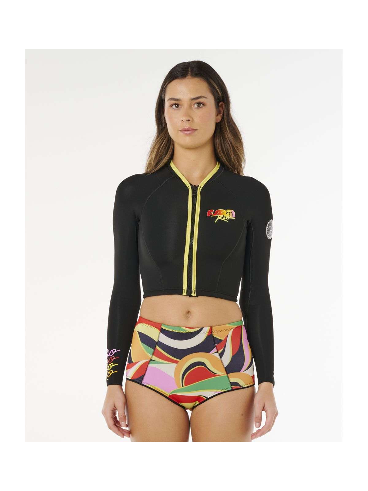 Kurtka damska RIP CURL G-Bomb 1.5 Ls Fz Crop Jkt czarna