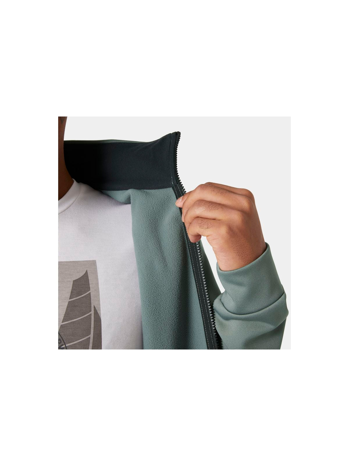 Bluza męska HELLY HANSEN HP FLEECE JACKET 2.0 szara - Adventure Sports