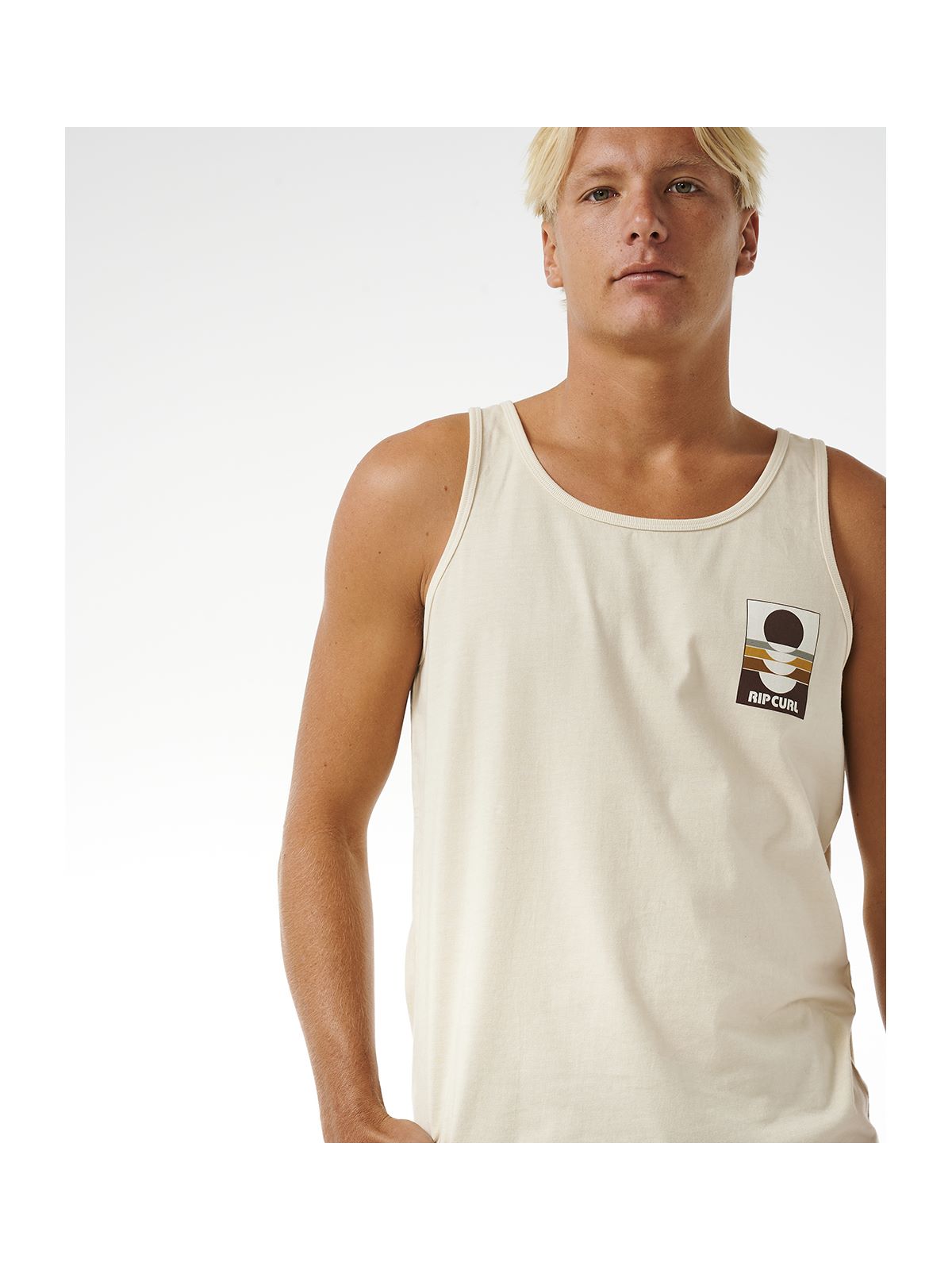 Koszulka RIP CURL Surf Revival Peaking Tank biały - Adventure Sports