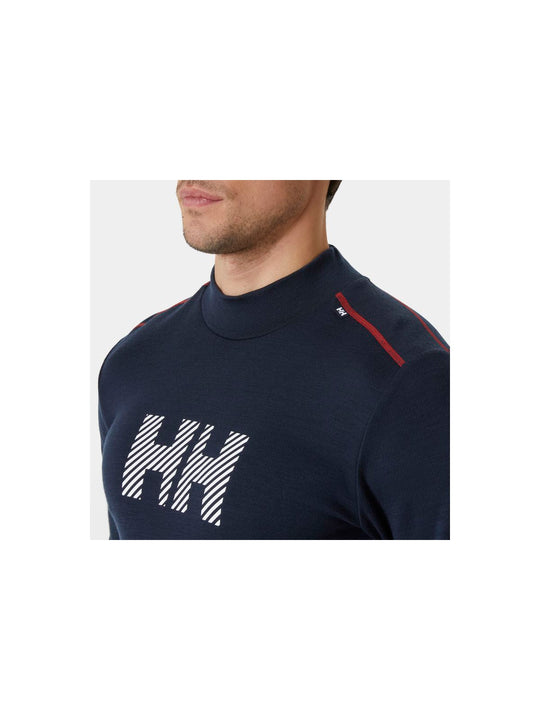 Koszulka Helly Hansen Lifa Merino Midw Logo granatowy - Adventure Sports
