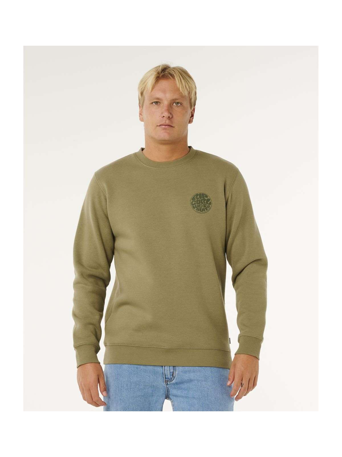 Bluza męska RIP CURL Wetsuit Icon Crew zielona