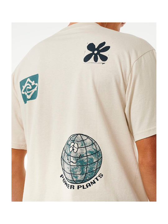 Koszulka RIP CURL Swc Power Plants Tee biały - Adventure Sports
