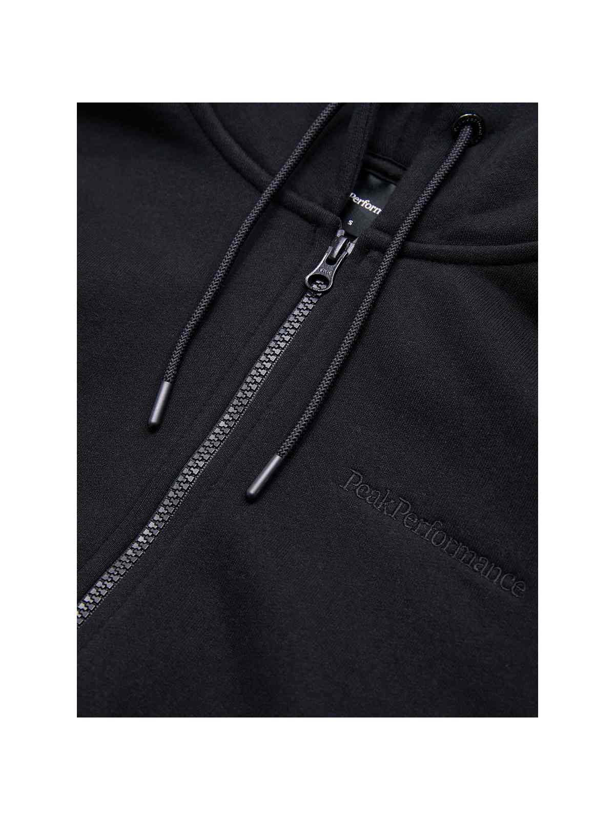 adventuresports bluza-peak-performance-w-original-small-logo-zip-czarny-g79587040-050 detail
