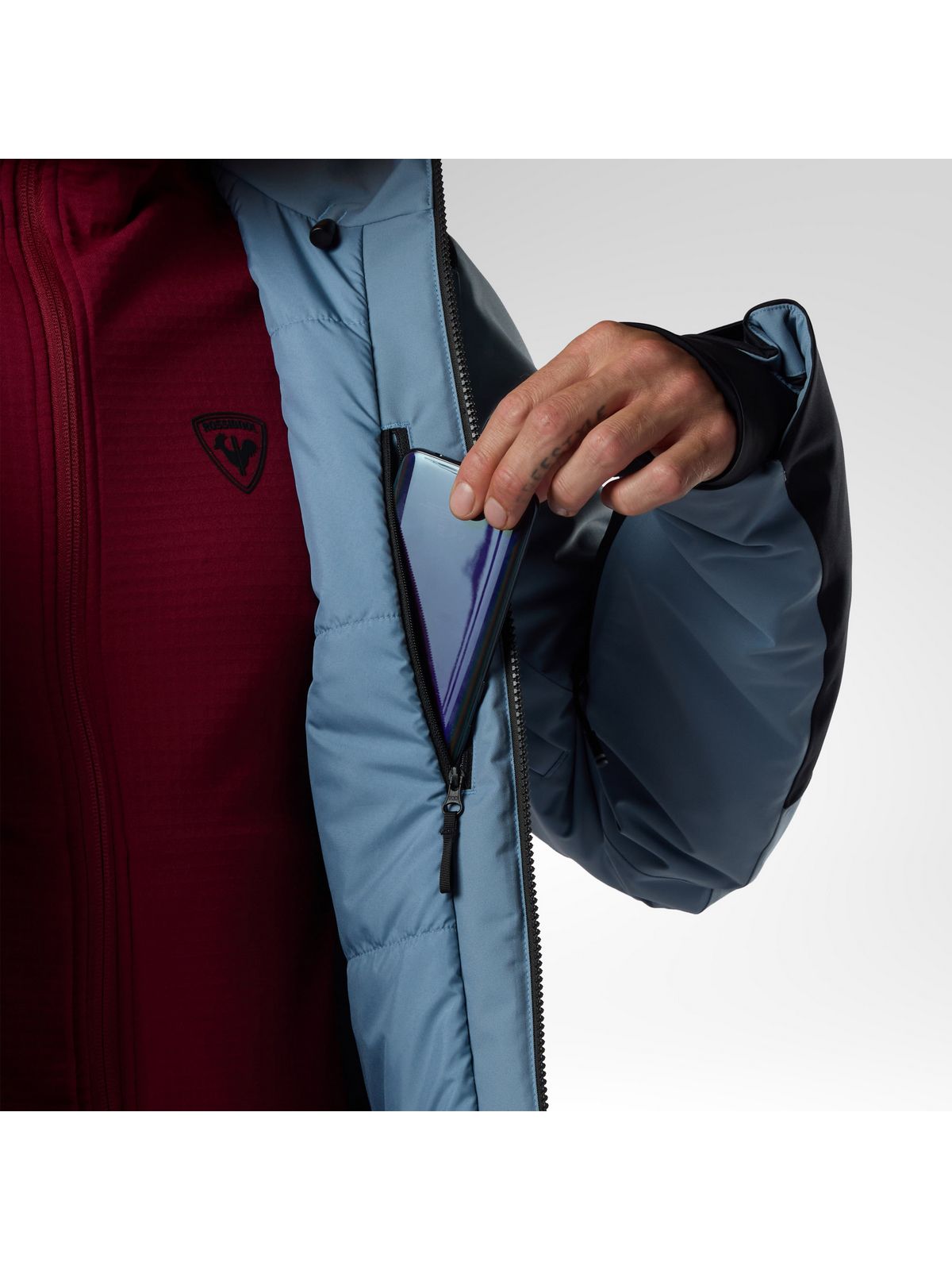 Kurtka narciarska męska ROSSIGNOL Rochrun Insulated Jkt niebieska