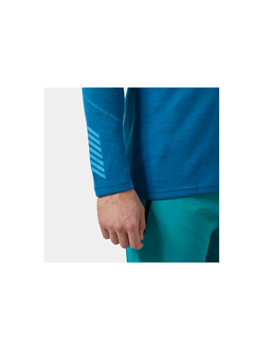 Koszulka męska HELLY HANSEN Lifa Merino Midweight Crew  kolor niebieski
