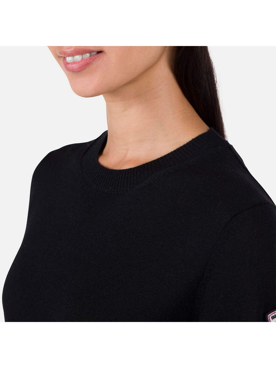 Sweter Rossignol W Corporate Crew Neck czarny - Adventure Sports
