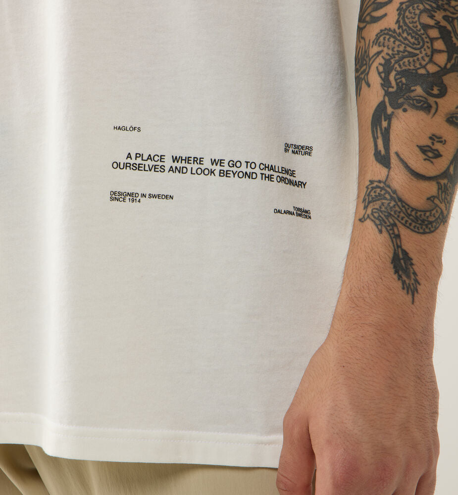 Koszulka HAGLÖFS Outsiders Graphic Tee Men soft white