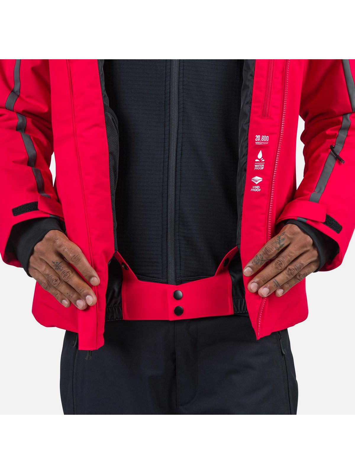Kurtka narciarska męska Rossignol Saluver Jkt czerwony - Adventure Sports