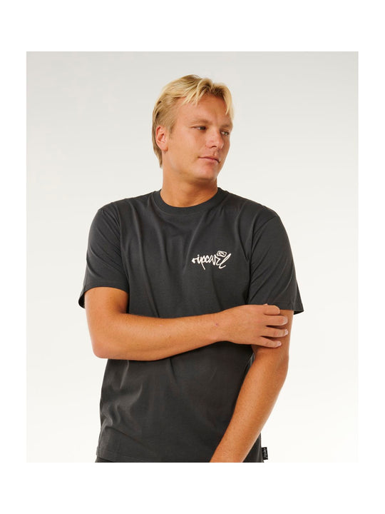 Koszulka męska RIP CURL Inner Visions Hack Tee czarna
