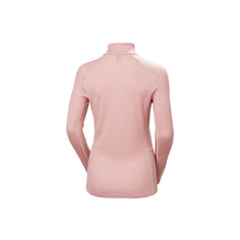 Koszulka damska HELLY HANSEN W Lifa Merino Midw 1/2 Zip kolor różowy
