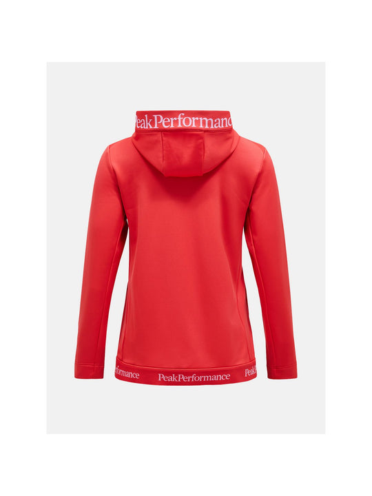 Bluza PEAK PERFORMANCE Rider Tech Zip Hood Women czerwony - Adventure Sports
