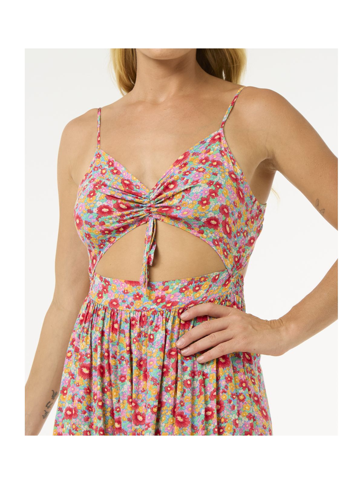 Sukienka RIP CURL Las Dalias Maxi Dress czerwona