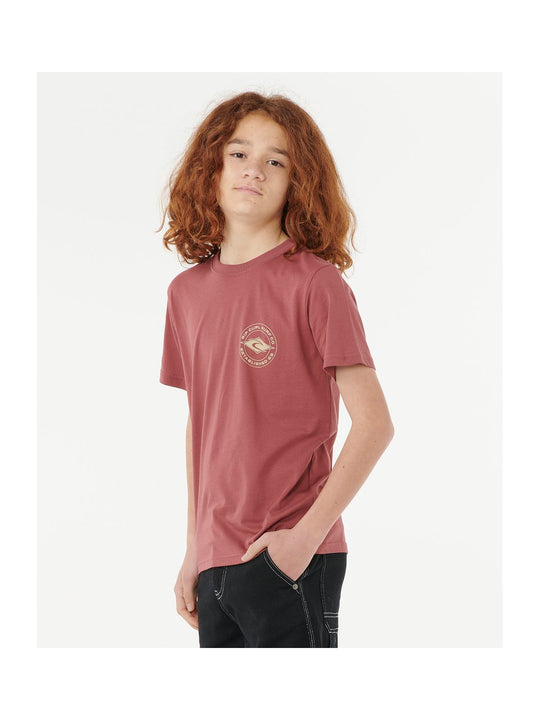 Koszulka RIP CURL STAPLER TEE - BOY czerwona
