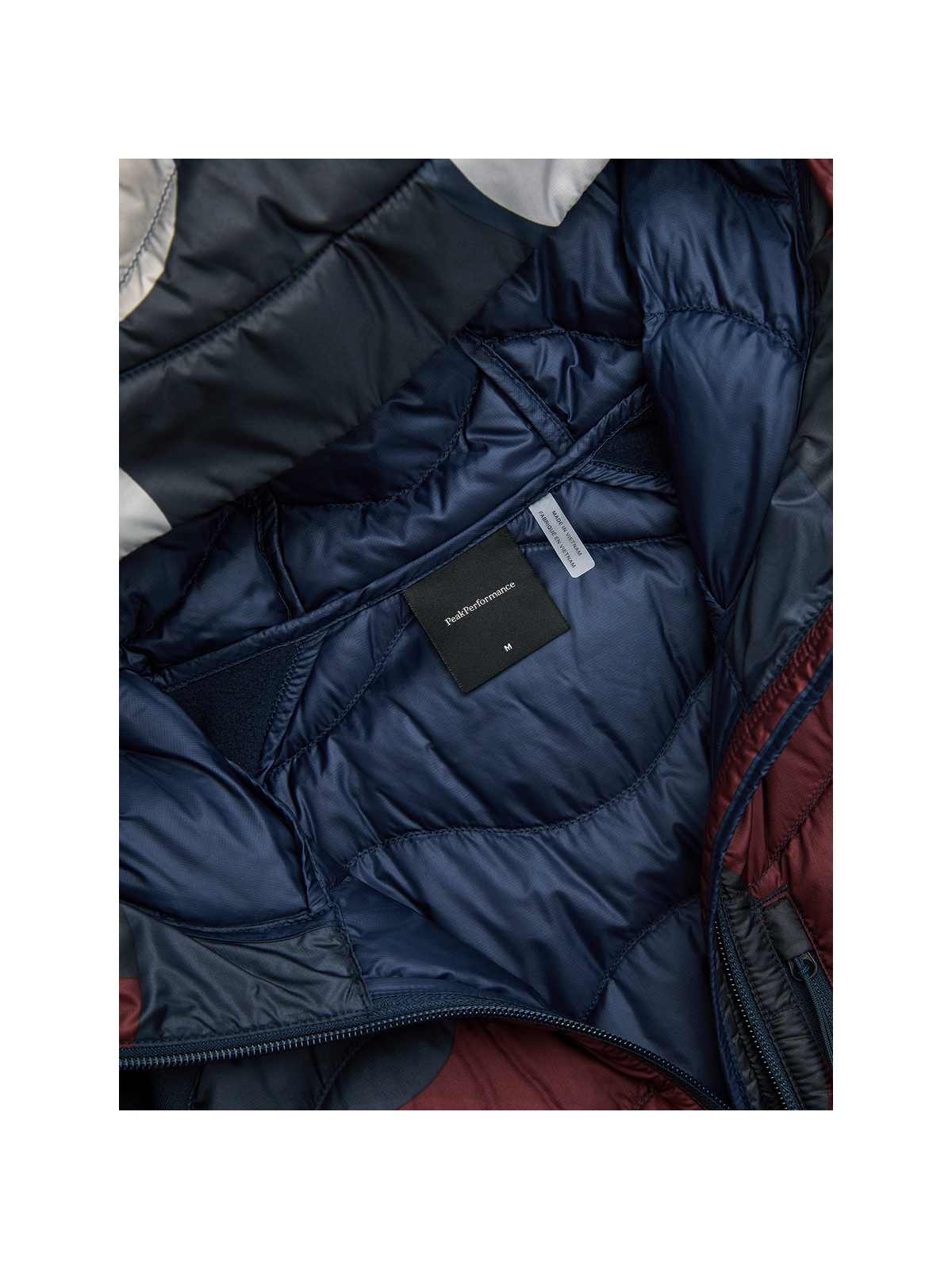 Kurtka puchowa męska PEAK PERFORMANCE Helium AOP Down Hybrid Hood multikolor